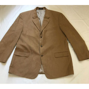 Alfani 3 Button Sports Coat Blazer Pockets Sz 48L